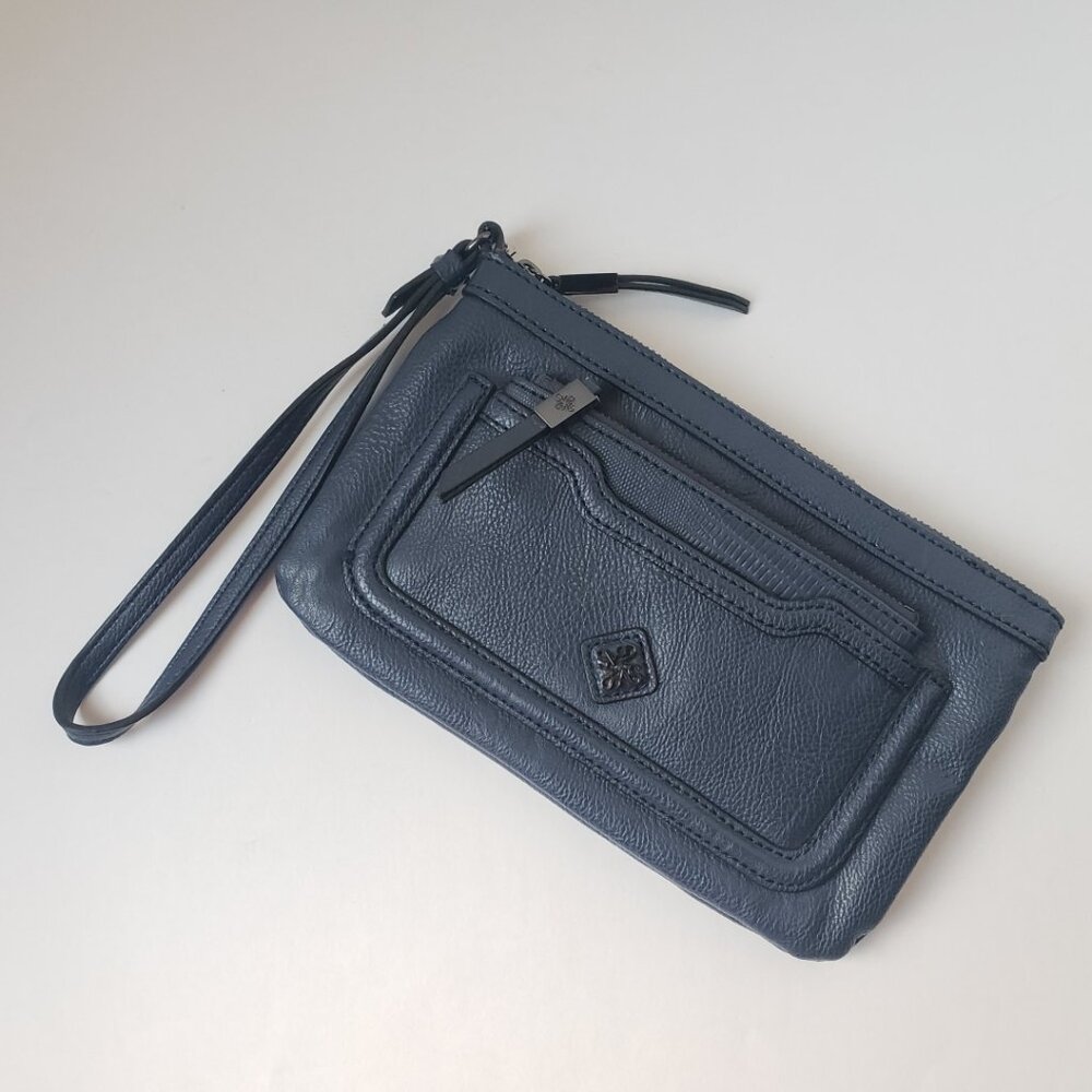 Simply Vera Vera Wang Black Wristlet Clutch Wallet NWOT Soft beautiful texture